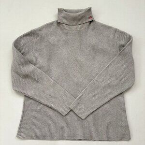 Y2K Women’s XXL Ralph Lauren Polo Jeans Co Gray Ribbed Rib Sweater See Photos*